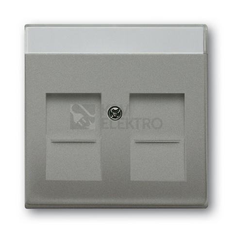 Obrázek produktu ABB kryt datové zásuvky metalická šedá 2CKA001710A3856 Solo,Solo Carat, Busch-axcent 1800-803 (1710-0-3856) 0