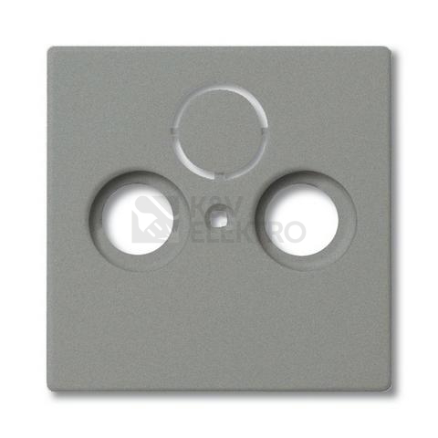 Obrázek produktu ABB kryt zásuvky televizní metalická šedá 2CKA001724A4291 Solo,Solo Carat, Busch-axcent 1743-803 (1724-0-4291) 0