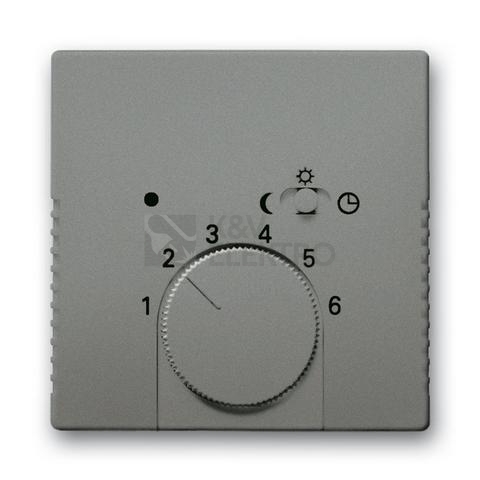 Obrázek produktu ABB kryt termostatu prostorového metalická šedá 2CKA001710A3848 Solo,Solo Carat, Busch-axcent 1795-803 (1710-0-3848) 0