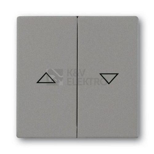 ABB ovladač tlačítkového žaluziového spínače metalická šedá 2CKA001751A3020 Solo,Solo Carat, Busch-axcent 1785 JA-803 (1751-0-3020)