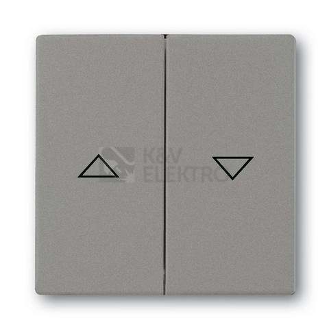 Obrázek produktu ABB ovladač tlačítkového žaluziového spínače metalická šedá 2CKA001751A3020 Solo,Solo Carat, Busch-axcent 1785 JA-803 (1751-0-3020) 0
