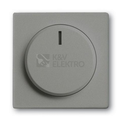 ABB kryt stmívače otočného metalická šedá 2CKA006599A2980 Solo,Solo Carat, Busch-axcent 6599-0-2980