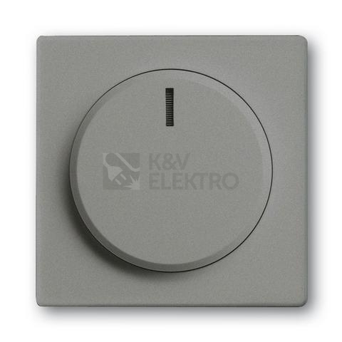 Obrázek produktu ABB kryt stmívače otočného metalická šedá 2CKA006599A2980 Solo,Solo Carat, Busch-axcent 6599-0-2980 0