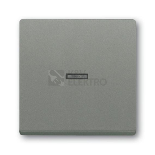 ABB kryt vypínače metalická šedá 3559B-A00653803 Solo,Solo Carat, Busch-axcent
