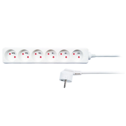 Prodlužovací kabel Solight 3m/6zásuvek bílá PP62