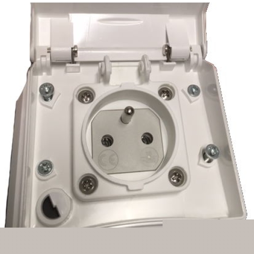 Vestavná zásuvka PCE 230V 16A IP44 bílá 883108V