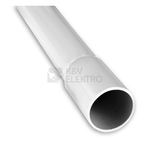 Plastová trubka pevná Malpro PT32032/3/S 32mm světle šedá 3m
