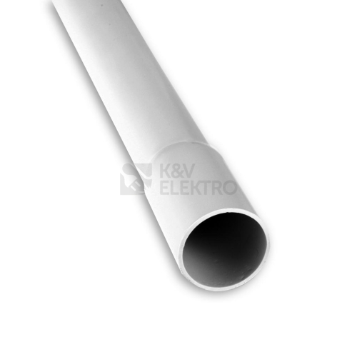 Plastová trubka pevná Malpro PT32025/3/S 25mm světle šedá 3m