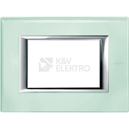Bticino Axolute rámeček 3x1modul sklo křišťál HA4803VKA