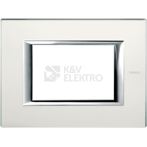 Bticino Axolute rámeček 3x1modul matné sklo HA4803VSA