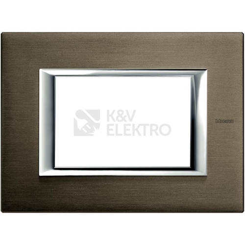 Bticino Axolute rámeček 3x1modul broušený bronz HA4803BR