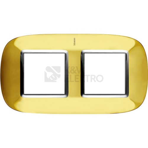 Bticino Axolute rámeček 2x2moduly lesklé zlato HB4802/2OR