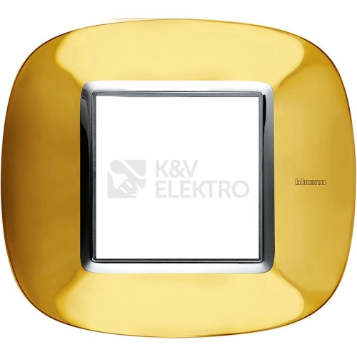 Bticino Axolute rámeček 2moduly lesklé zlato HB4802OR
