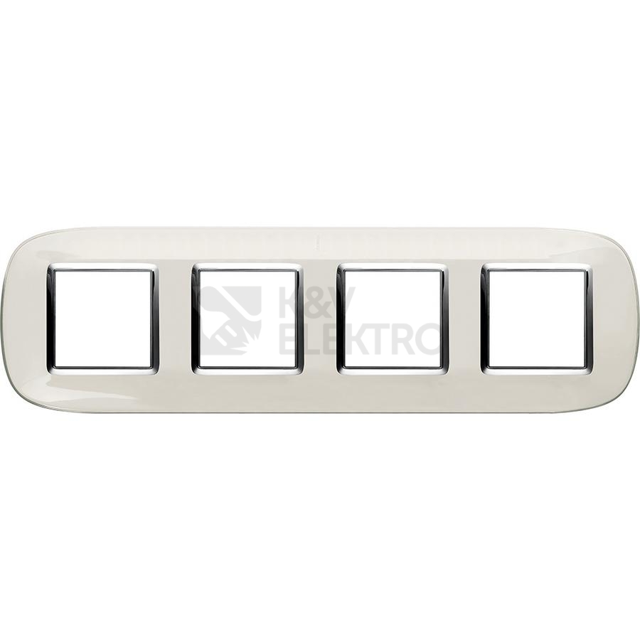 Obrázek produktu Bticino Axolute rámeček 4x2 moduly bílá HB4802/4DB 0