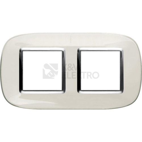 Bticino Axolute rámeček 2x2moduly bílá HB4802/2DB