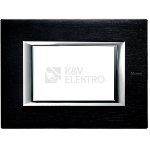 Bticino Axolute rámeček 3x1modul broušený antracit HA4803XS