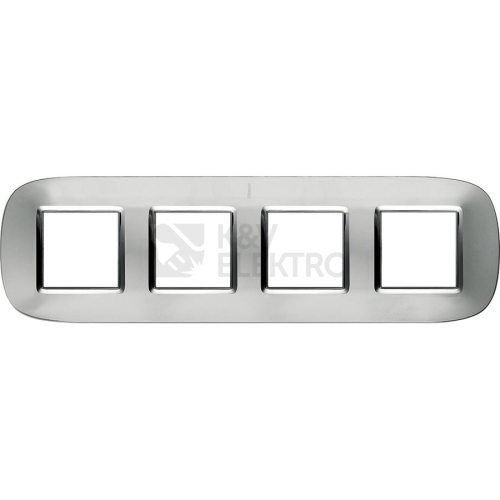 Bticino Axolute rámeček 4x2moduly hliník HB4802/4XC