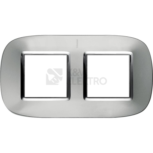 Bticino Axolute rámeček 2x2moduly hliník HB4802/2XC