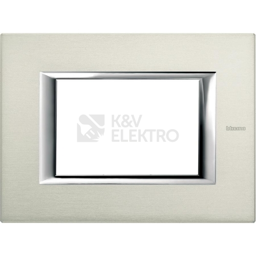 Bticino Axolute rámeček 3x1modul broušený hliník HA4803XC