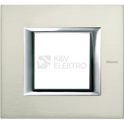 Bticino Axolute rámeček 2moduly hliník HA4802XC