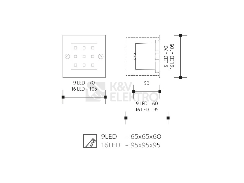 Obrázek produktu Svítidlo INDEX 9 LED venkovní vestavné teplá bílá Panlux ID-B04/T 4