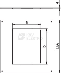 Obrázek produktu Montážní víko OBO DUG 350-3 6 7400509 1