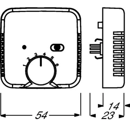 ABB podlahový termostat 1032-0-0498 (1095 UF-507) 2CKA001032A0498 (obrázek 4)