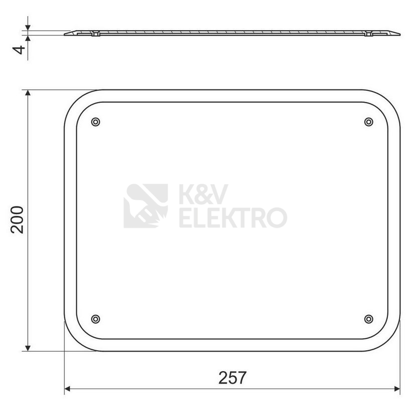 Obrázek produktu Víčko KOPOS VKT 250/L HB bílá 1