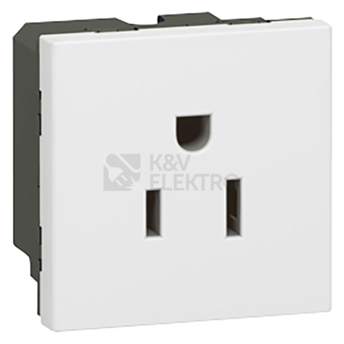 Legrand Mosaic zásuvka 2P+T USA bílá 77504