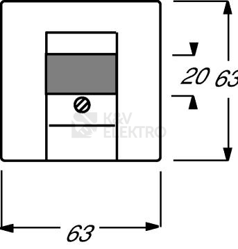 Obrázek produktu ABB kryt zásuvky reproduktorové antracit 2CKA001710A3613 Future Linear, Busch-axcent 1766-81 (1710-0-3613) 1