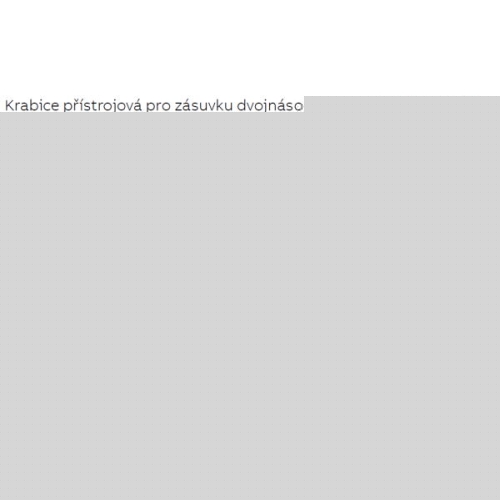 Krabice lištová pro dvojzásuvku Swing L ABB 3900J-C00002 B