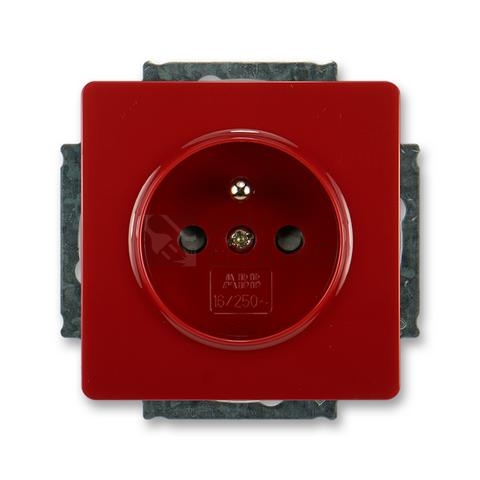 Obrázek produktu ABB Swing zásuvka karmínová (RAL 3003) 5518G-A02359 R1 0