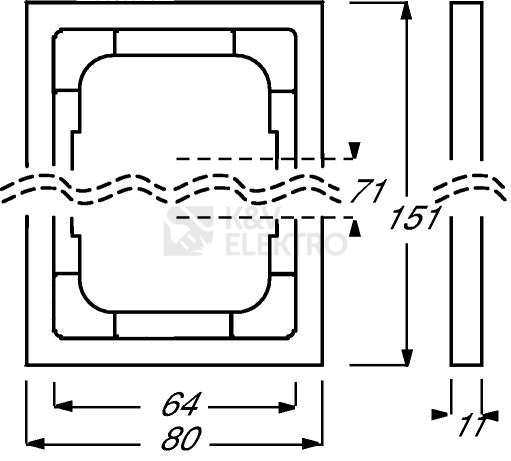 Obrázek produktu ABB Future Linear dvojrámeček ušlechtilá ocel 1754-0-4318 (1722-866K) 2CKA001754A4318 1