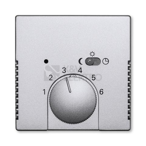 ABB kryt termostatu hliníková stříbrná 2CKA001710A3669 Future Linear, Busch-axcent 1795-83 (1710-0-3669)