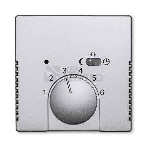 Obrázek produktu ABB kryt termostatu hliníková stříbrná 2CKA001710A3669 Future Linear, Busch-axcent 1795-83 (1710-0-3669) 0