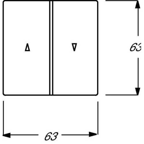 ABB kryt spínače žaluzií antracit 2CKA001751A2934 Future Linear, Busch-axcent 1785 JA-81 (1751-0-2934)