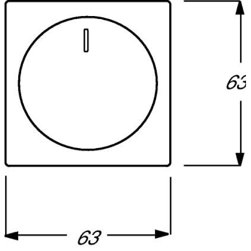 ABB kryt stmívače hliníková stříbrná 2CKA006599A2952 Future Linear, Busch-axcent 6599-0-2952 (6540-83-102)