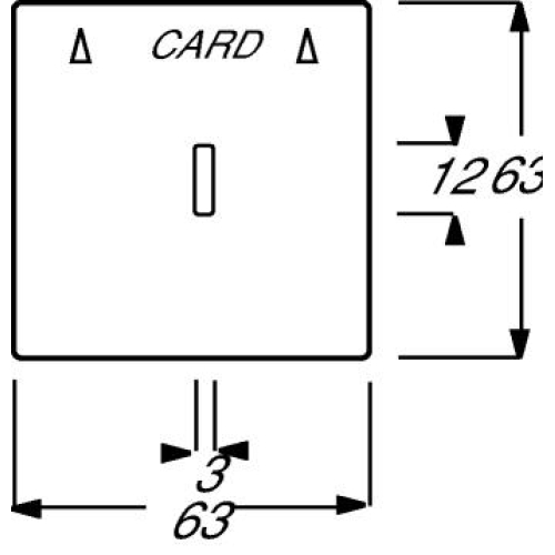 ABB kryt vypínače kartového antracitová 2CKA001710A3639 Future Linear, Busch-axcent 1792-81 (1710-0-3639)