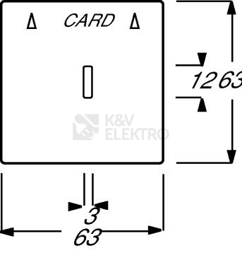 Obrázek produktu ABB kryt vypínače kartového antracitová 2CKA001710A3639 Future Linear, Busch-axcent 1792-81 (1710-0-3639) 1