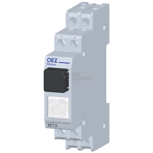 Tlačítko ovládací OEZ MTX-11-TB-SG-A230 černá 25A se signalizací