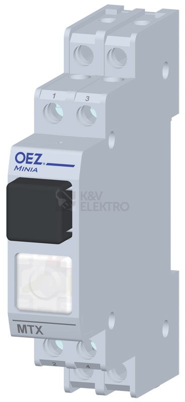 Obrázek produktu Tlačítko ovládací OEZ MTX-11-TB-SG-A230 černá 25A se signalizací 0