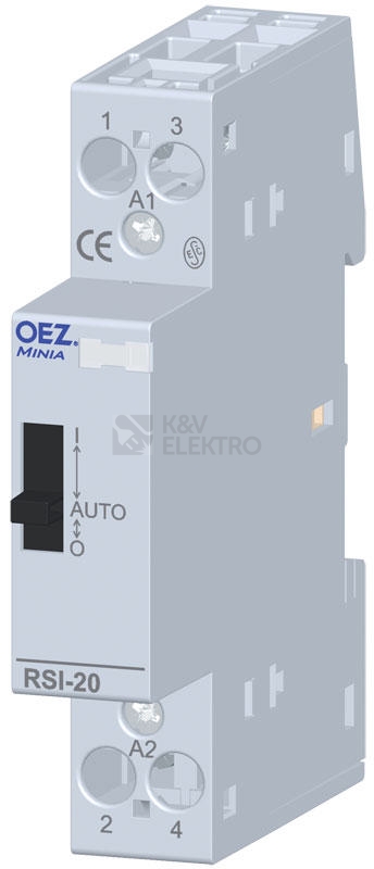 Obrázek produktu Instalační stykač OEZ RSI-20-20-A230-M 20A s manuálním ovládáním 0