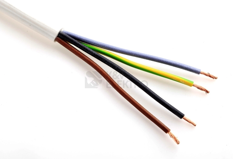 Obrázek produktu Kabel H05VV-F 4Gx4 bílá (CYSY 4Bx4) metráž 0