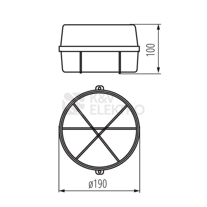 Obrázek produktu Svítidlo Kanlux INES 7061N E27 IP43 70525 1