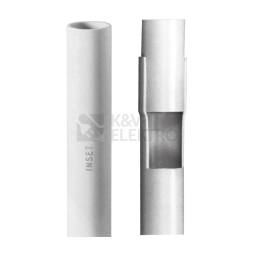 Plastová trubka pevná INSET RML/T 16mm světle šedá 3m