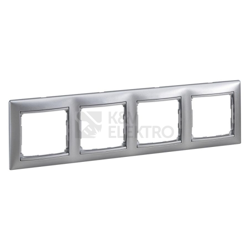 Legrand Valena čtyřrámeček hliník 770154
