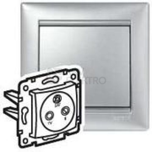 Legrand Valena zásuvka TV-RD-SAT průběžná stříbrná 770137
