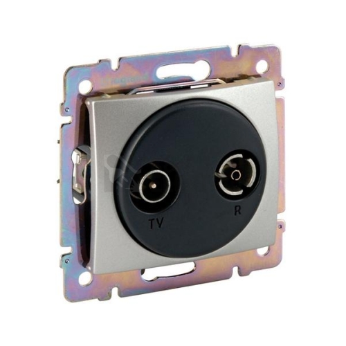 Legrand Valena stříbrná metalíza zásuvka TV+RD individuální 770132