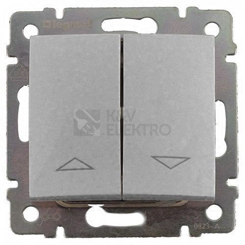 Legrand Valena stříbrná metalíza žaluziový spínač 770104