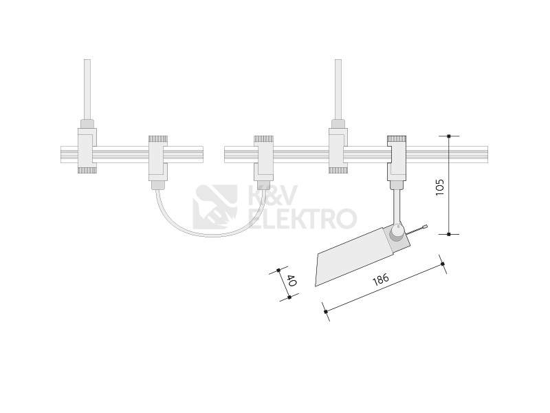 Obrázek produktu Lištové svítidlo TORRE žlutá Panlux L1S-286/Z 4